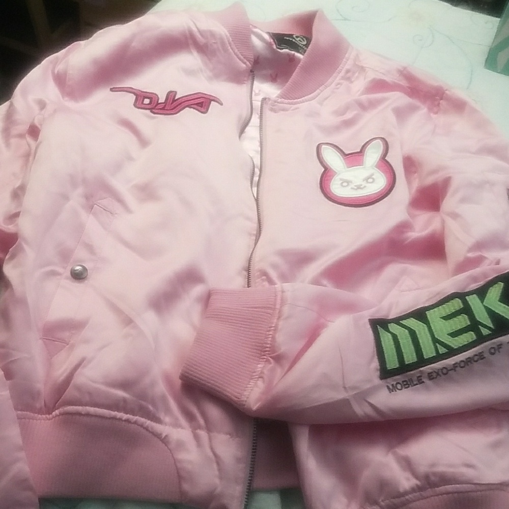 Pink Overwatch Dva Bomber Jacket size XL